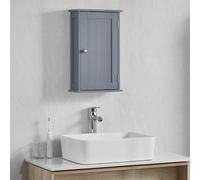 Bath Vida Priano - Armadietto da bagno a parete, con mensola, colore: grigio