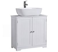 Bath Vida Priano - Armadietto sottolavabo da Pavimento per Bagno, Colore: Bianco