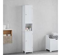 Bath Vida Priano, mobiletto da bagno, armadietto, cassettiera da terra, in legno, bianco