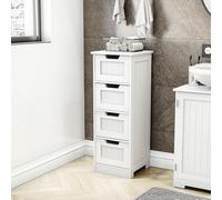 Bath Vida Unità indipendente con 4 cassetti (FSC 100%) (bianco)
