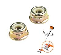 Batheidon 2 Dadi Filettati a Sinistra M10 x 1,25, dado di ricambio, per Trimmer, Decespugliatori e Sistemi di Irrigazione, Set da 2 Pezzi, Compatibile con Modelli con Filettatura Sinistra