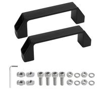 Batheidon Maniglia In Lega Di Alluminio Compatibile Con Profilo Serie 30 Con Distanza Tra I Fori Con Dado A T E Viti Ideale Come Maniglia Basculante Garage O Maniglia Per Mobili Industriali(120mm)