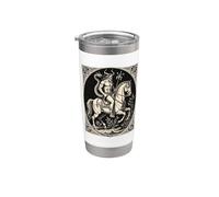 Bathin Cornuto Guardiano della Notte Bicchiere termico in acciaio inox doppia parete