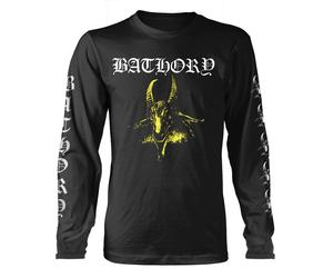 Bathory Goat Band Logo Long Sleeve T Shirt S Black