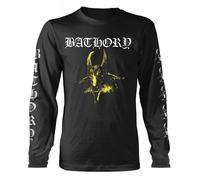 Bathory Goat Band Logo Long Sleeve T Shirt XL Black