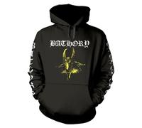 Bathory Goat Band Logo Pullover Felpa con Cappuccio Size XXL