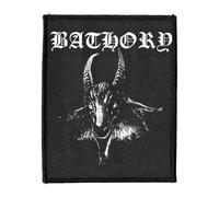 Bathory Goat Band Logo Rectangle Sew On Patch