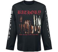 Bathory Under The Sign Uomo Maglia a Maniche Lunghe Nero XL 100% Cotone Regular