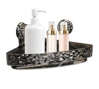 Bathroom Corner Wall Shelf, Triangle Corner Rack, Artistic Shower Rack, 11.81x8.66x2.36 inches Stylish Aesthetic, 2 Tier, Easy to Install, for Kitchen, Bedroom, Living Room