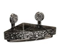 Bathroom Corner, Wall Shelf, Triangle Rack, No Hole Design, Suction Cup Mount, PET Material Build, 11.81x8.66x2.36 inches, 380g Weight, Large Load Capacity, Ideal for Kitchen, Shower