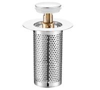 Bathroom Drain Stopper Filter Basket Kit, Metal Debris Collector Trap Insert, Rust Resistant Block Guard Unit, Universal Pipe Cover | Shower Tub Outlet Protection, Kitchen Waste Control System