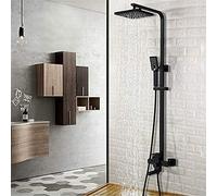 Bathroom Faucet Matte Black Rain Shower Bath Faucet Wall Mounted Bathtub Shower Mixer Tap Shower Faucet Shower Set Mixer,Shower Faucet Kit