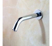 Bathroom Faucets Black Chrome Gold Wall Mount Sensor Faucet Automatic Hands Free Touch Sensor Mixer Bathroom Sink Tap Chrome Heavy Duty