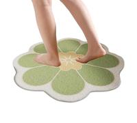 Bathroom Floor Mat - Quick Drying Flower Bath Rug, Cushioned Cotton Chenille, Assorbente Microfiber Bloom Shape, Macchina Washable Non Slip Backing | Place for Doorway Corridor Entrance Shower Z