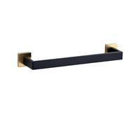 Bathroom Hardware Set Wall Mount Black Gold Stainless Steel Towel Bar Towel Ring Paper Holder Robe Hook Bathroom Accessories Set,SR,5pcs Set (Bg Towel Ring)