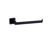 Bathroom Hardware Set Wall Mount Black Gold Stainless Steel Towel Bar Towel Ring Paper Holder Robe Hook Bathroom Accessories Set,SR,5pcs Set (BK Paper Holder L)