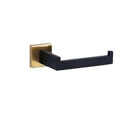Bathroom Hardware Set Wall Mount Black Gold Stainless Steel Towel Bar Towel Ring Paper Holder Robe Hook Bathroom Accessories Set,SR,5pcs Set (Bg Paper Holder)