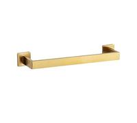 Bathroom Hardware Set Wall Mount Black Gold Stainless Steel Towel Bar Towel Ring Paper Holder Robe Hook Bathroom Accessories Set,SR,5pcs Set (GD 5pcs Set)