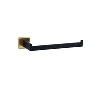 Bathroom Hardware Set Wall Mount Black Gold Stainless Steel Towel Bar Towel Ring Paper Holder Robe Hook Bathroom Accessories Set,SR,5pcs Set (Bg Paper Holder L)