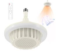 Bathroom Heater Fan - Ceiling Light for Indoor Comfort | ABS Material with 600W Power, Remote Control Function, Compact Electric Patio Heater, Bedroom Heating Accessory