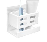 Bathroom Shelves No Drill, Bathrooms Organizer Rack, 4.33x3.86x2.68 Inches Wall Mounted Restroom Shelve Over Toilet & Sleek Design, Floating Comfort Room Brackets for Storing Toiletries, and Towels