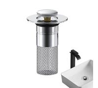 Bathroom Sink Hair Catcher, Bathroom Sink Stopper | Bathroom Sink Plug with Hair Catcher, Bathtub Drain, Pop Up Sink Plug, Wash Basin