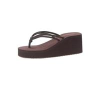 Bathroom slippers， Sandali infradito con tacco alto da donna - Infradito estive da spiaggia,House slippers(37 EU)