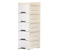 Bathroom Storage Cabinet - Organizer a 5 ripiani con casters | Slim Rolling Kitchen Cabinet for Apartment Hotel Rental Bathroom Restaurant Home Business Vertical Storage Solutions