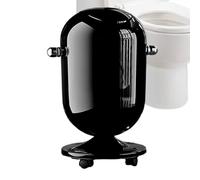 Bathroom Trash Can with Lid - 15L Kitchen Garbage Bin for Hygienic Waste Management, Storage Organizer with Wheels, Ideal for Home, Dorm, Apartment, Living Room, Bedroom and Camping