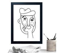Bathroom Wall Decor Funny - 30x40cm Unframed Humorous Poster, Pinching Nose Pictures, Decorative Art | Playful Wall Decoration Solution For Home Office Hotel Farmhouse Restaurant Shower Toilet Restroo