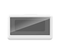 Bathroom Wall Phone Holder - Anti Fog Waterproof Case, Sturdy Adhesive Mount Stand, Moisture Proof Touch Screen Box | Handy Mobile Organizer For Shower, Bathtub, Washroom, Sauna, Kitchen, Indoor Use
