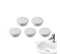 Bathtub Drain Stopper - Silicone 5 Piece Side Hole Plug | Basin Gasket Sealing Replacement Cover For Sink Kitchen Bathroom Laundry Countertop Bar Water Drain Protection Use
