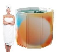 Bathtub portatile per adulti, Thickened Full-Body Washing Tub, Foldable Spa Soaking Bucket, Compact Hot Water Bath Tub per la casa Relaxation e Therapeutic Soaking