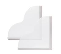 Bathtub Protector, Removable Adhesive, 9,25 x 9,25 pollici, Shower Water Guard, Acrylic Bathroom Accessory, Water Leak Shield, for Hotel and Home Use, Bath Safety Solution