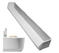 Bathtub Splash Guard For Tub - Silicone Tubs Water Splash Guards - Bathtub Splashs Guard Play Shelf| Bath Toy Holder | Tub Play Shelf |Suction Cups, Toddler Bathroom Essentials, Spill-Free Bath
