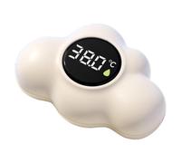 Bathtub Temperature Gauge - Bath Thermometer | Floating Cloud Shape Monitor | LED Display, Waterproof, Touch To Boot, +/-1℃ Accuracy, For Boys Girls, Home Bathroom Nursery Spa Po