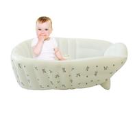 Bathtub, Wash Tub, Adjustable Bath Seat, Foldable Shower Basin, Portable Bathing Support for Pool Beach Travel Outdoor Use and Convenient Infant Hygiene Care, PVC