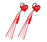 BATHVEVE 1 Paio Accessori per a sei petali Tornante dinastia fermaglio Accessori per per in stile cinese per per ragazze Lega di zinco rosso