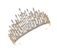 BATHVEVE 1 Pz di cristallo della sposa copricapo della nuziale Fascia per con di cristalli della sposa Copricapo da sposa lega D'oro