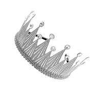 BATHVEVE 1 Pz Fascia per trapano flash dorato diadema della festa di compleanno del fascia di strass puntello della Fornitura del partito plastica Argento