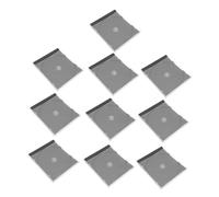 BATHVEVE 10 pezzi Custodie CD Singole Trasparenti con Vassoio Organizer per Dischi Dvd e CD Protezione Antigraffio per Casa Ufficio e Scuola Contenitori Multifunzionali per Accessori