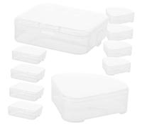 BATHVEVE 10 Pezzi Set Di Porta Spugne Per Il Trucco Triangolo Quadrato Portatile Da Viaggio Scatola Portaoggetti Per Spugne Cosmetiche