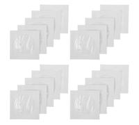 BATHVEVE 100 Pezzi Bustine Mini CD in Carta Bianca Finestra Trasparente