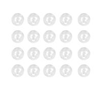 BATHVEVE 100 Pezzi Sfere di Vetro Cave Trasparenti Forate 6 MM Accessori per Gioielli Fai da Te Pendenti per Orecchini Collane e Bracciali Decorazioni Creative per Scrapbooking e