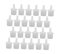 BATHVEVE 100pezzi Tappi Per Flaconi Di Ricambio Per Extension Ciglia Tappi Di Ricambio Per Bottiglie Di Colla Per Flaconi in Abs Controllo Della Polimerizzazione e Intasamento