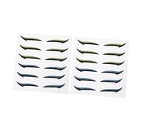 BATHVEVE 12 Paia Adesivi per Eyeliner Riutilizzabili per Trucco Occhi Doppia Palpebra, in Plastica Resistente All'acqua, per Uso Indoor e Outdoor