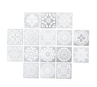 BATHVEVE 16pezzi Template per Mandala Stencil Riutilizzabili per per Decorazioni