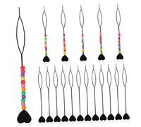 BATHVEVE 18 Pezzi Accessori Per Capelli Strumenti Per Tirare i Capelli Per Caricare (6 Con Perle + 12 Senza Perle)