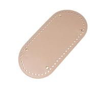 BATHVEVE 1pezzi Oval Pu Leather Bag Bottom Base for Crochet Bags Durable Handmade Accessories for Women