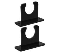 BATHVEVE 2 Acrylic Wall Mount Bat Holder Vertical Baseball Softball Bat Rack For Home School Sports Clubs Storage